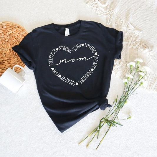 Mom Heart Shirt Strong Kind Mom Shirt Mother Day Mom Shirt Mothers Day Shirtmothers Day Giftmothers Day Shirt Happy Mothers Day TK43GN