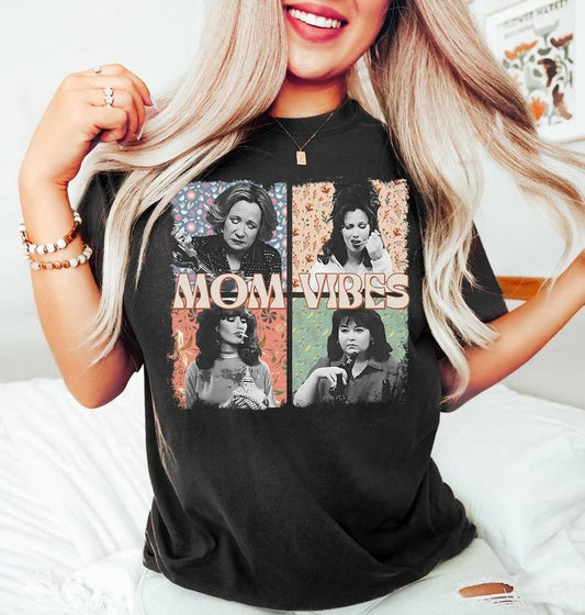 Mom Vibes Graphic Tee Shirt, Funny Mom Shirt, Mom Life, Retro Mother Shirts, Mother's Day Gift, Unisex Sweatshirt, Hoodie, Comfort Colors