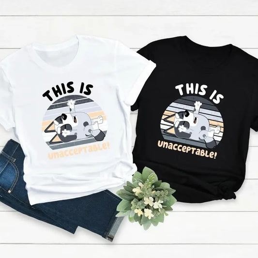 Muffin This Is Unacceptable T-shirt, Muffin Bluey Shirt, Cartoon Shirt, Funny Muffin Shirt, School Shirt, Student Shirt, Humor Tee, Bluey Muffin