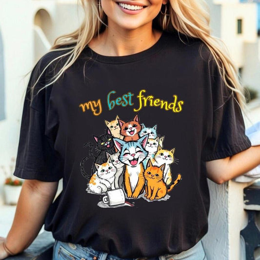 My Best Friends, Funny Cats Shirt, Kitten , Cat Lover , Paw , T-Shirt Design,Digital Download , funny cute cat Shirt, Cat Sweatshirt
