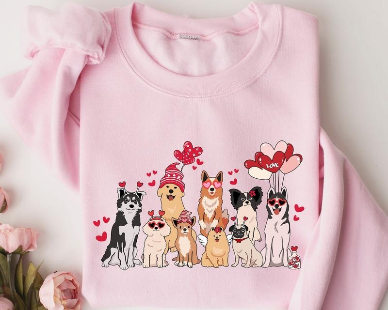My Dog Is My Valentien Shirt, Dog Mama Sweatshirt, Valentine Dog Sweatshirt, Dogs Be My Valentine Shirt, Dog Lover Hoodie, Gift For Dog Lover, Dog Mom Sweatshirt, Dog Valentine Shirt