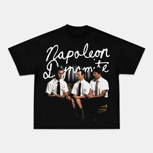 NAPOLEON DYNAMITE TEE - [DS] Graphic T-Shirt Merch Tee Women Man Fashion Streetwear Short Sleeve Clothes Menswear Top Human Crewneck Round Neck Tshirt