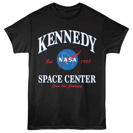 NASA - Kennedy Space Center - American Classics - Black Solid Adult Short Sleeve T-Shirt