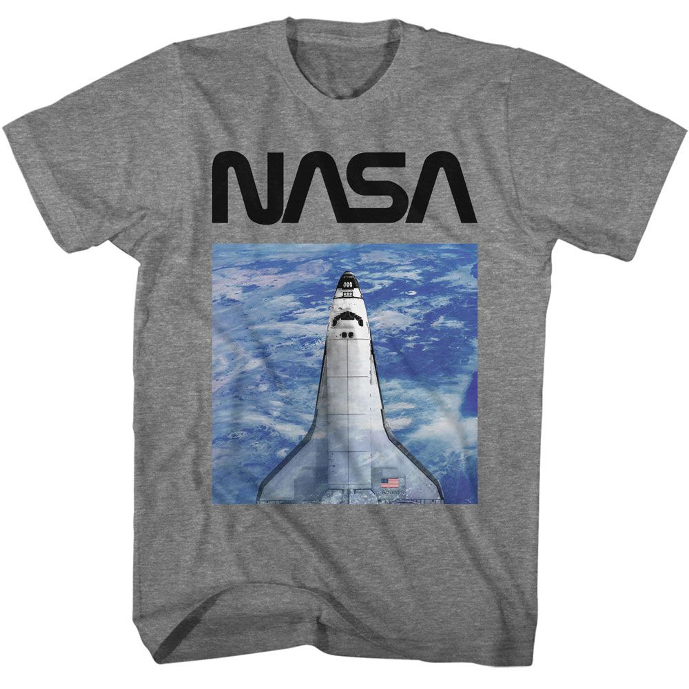 NASA - High Altitude - American Classics - Solid Gray Adult Short Sleeve T-Shirt