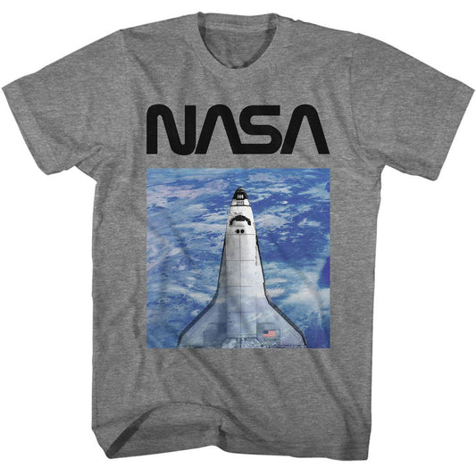 NASA - High Altitude - American Classics - Solid Gray Adult Short Sleeve T-Shirt