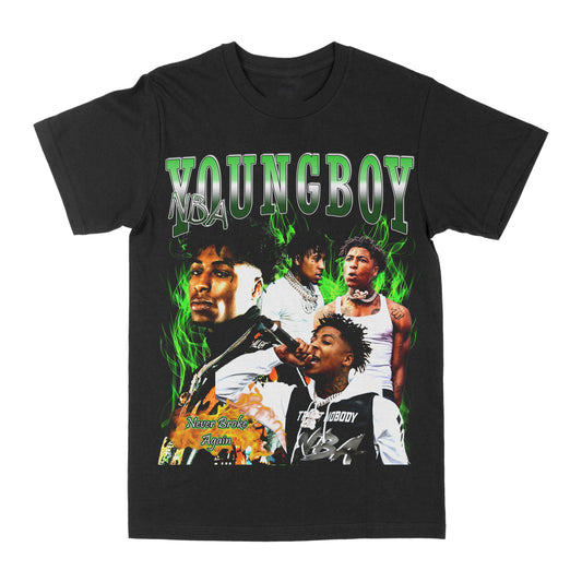 NBA Youngboy Green Graphic Tee Style001