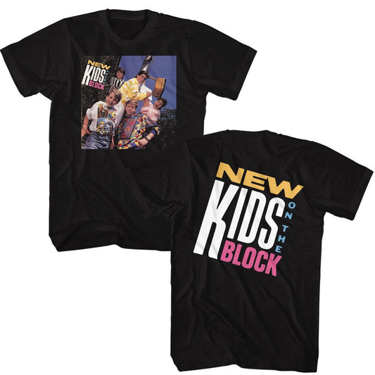 New Kids On The Block - Debut Album - American Classics - Solid Black Adult Short Sleeve T-Shirt