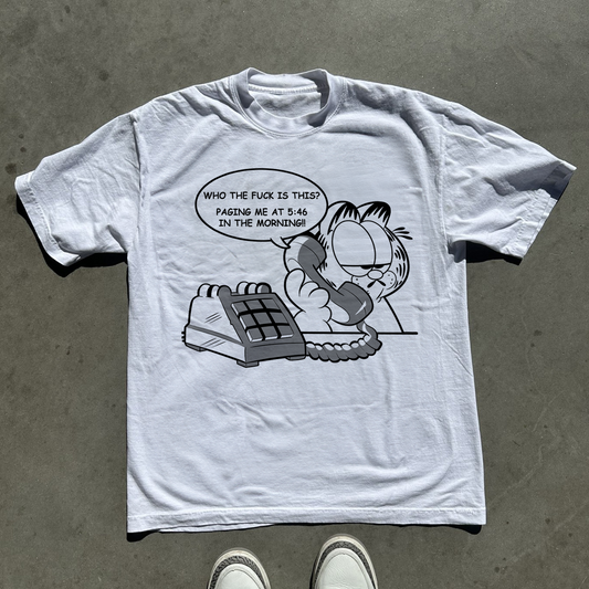 'THE NOTORIOUS C.A.T.' HEAVYWEIGHT WHITE T-SHIRT