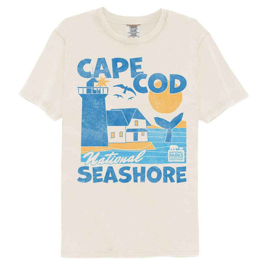National Parks - Cape Cod National Seashore - American Classics - Solid Beige Adult Short Sleeve Comfort Color T-Shirt