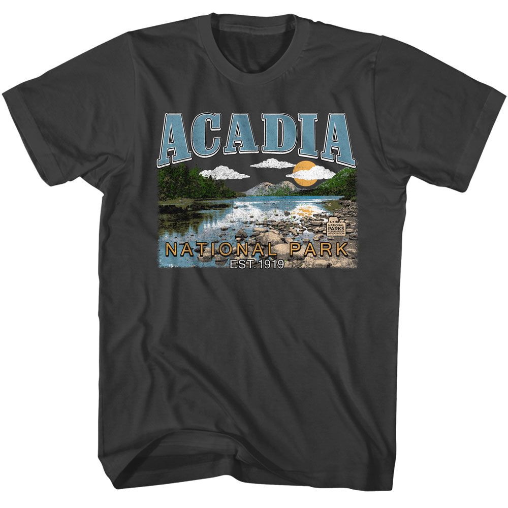 National Parks - Acadia - American Classics - Solid Gray Adult Short Sleeve T-Shirt