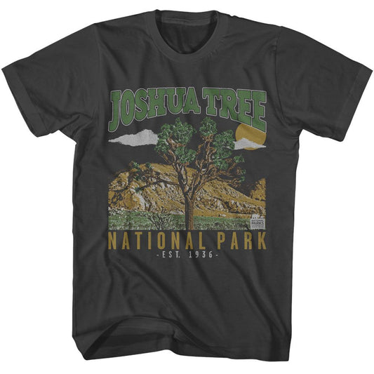 National Parks - Joshua Tree Est 1936 - American Classics - Solid Gray Adult Short Sleeve T-Shirt