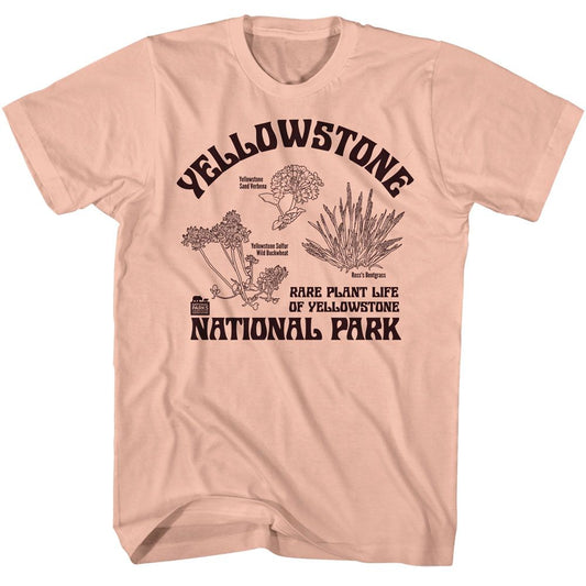 National Parks - Rare Plants Yellowstone - American Classics - Solid Orange Adult Short Sleeve T-Shirt