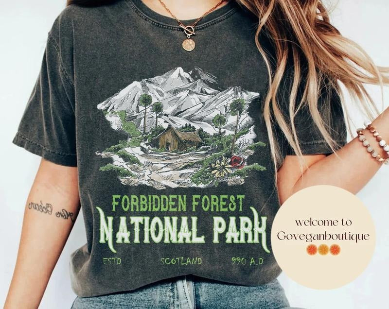 National Park Wizard T-Shirt, Forbidden Forest Shirt, Wizarding World Shirt, Bookish Gift
