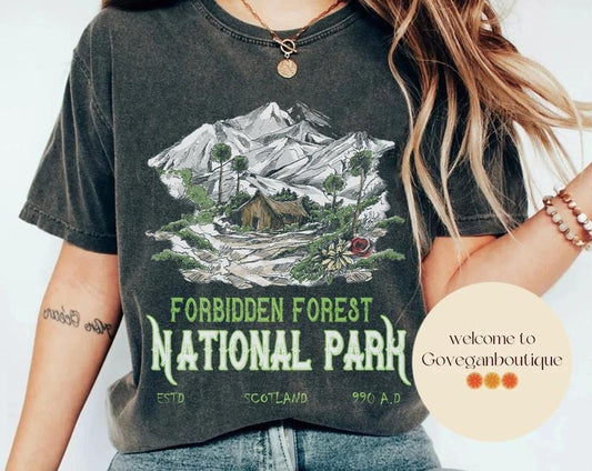 National Park Wizard T-Shirt, Forbidden Forest Shirt, Wizarding World Shirt, Bookish Gift
