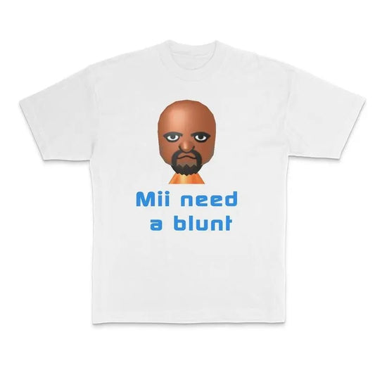 Need Blunt Funny Parody Crewneck Unisex Tshirt, Vintage Rap Hip Hop 90s, Funny Meme Dank Genz Joke Shirt, Gifts For Fan, Kan West Tee, Top Menswear Streetwear Shortsleeve