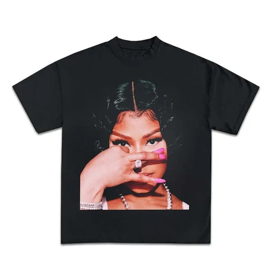 Nic.ki Minajj Tee T-Shirt, T-Shirt 90s Vintage Bootleg Unisex Rap T-Shirt Vintage tee. Casual Classic