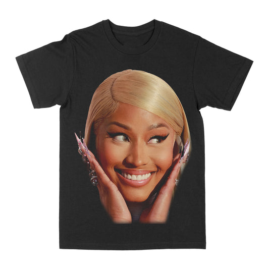 Nicki Minaj "Big Face Blonde Hair" Graphic Tee Style001