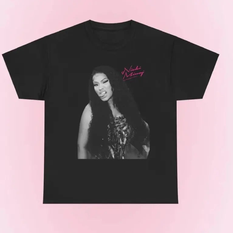Niickj Minajj Tee T-Shirt, Gift For Women and Man Unisex T-Shirt 90s Vintage Bootleg Unisex Rap T-Shirt Vintage tee