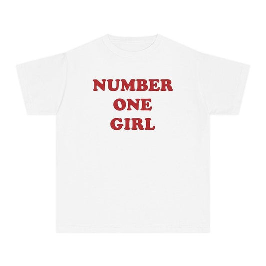 Number One Girl Baby Tee, Rose Merch, Babytee Y2k, Retro Graphic Top, Trendy Aesthetic Music Tee, Rose Fan Gift, Red Print Quote Tshirt