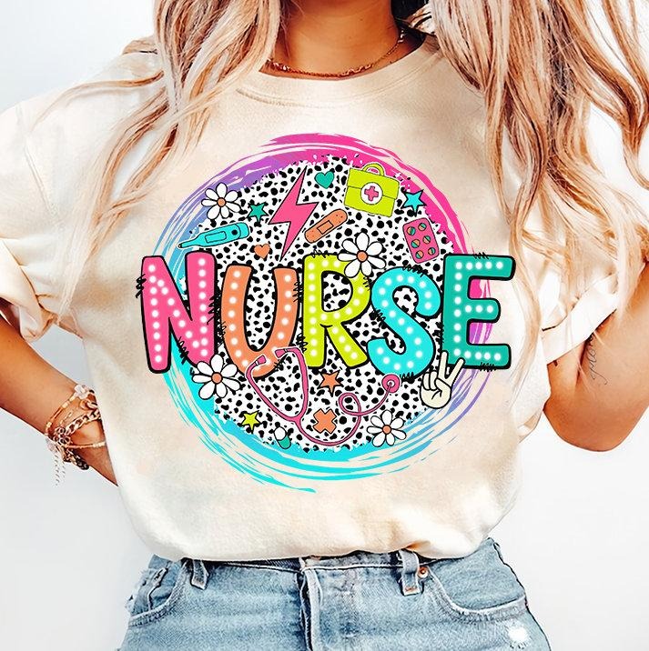 Nurse Dalmatian Png Dalmatian Dots Png Nurse Stuff Png Nicu Nurse Png Icu Nursepng Retro Nurse Png Trauma Nurse Gift Nurse Png Cotton Sleeve Cotton Sleeve