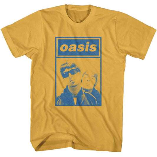 Oasis - Two Bros Square - Officially Licensed American Classics - Front Print Solid Adult Short Sleeve T-Shirt