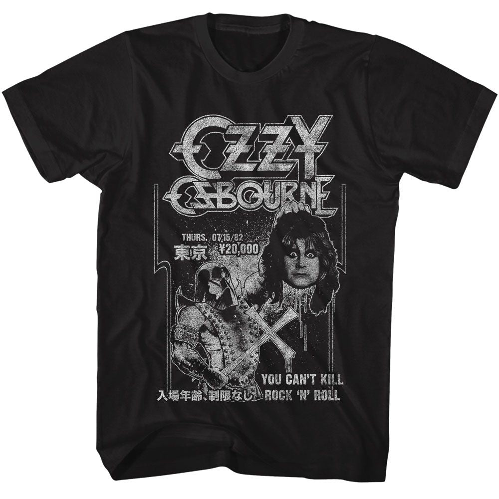 Ozzy Osbourne - Executioner - American Classics - Solid Black Adult Short Sleeve T-Shirt