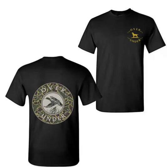 Over Under Mallard T-Shirt Camo and Flying Duck Graphic Casual