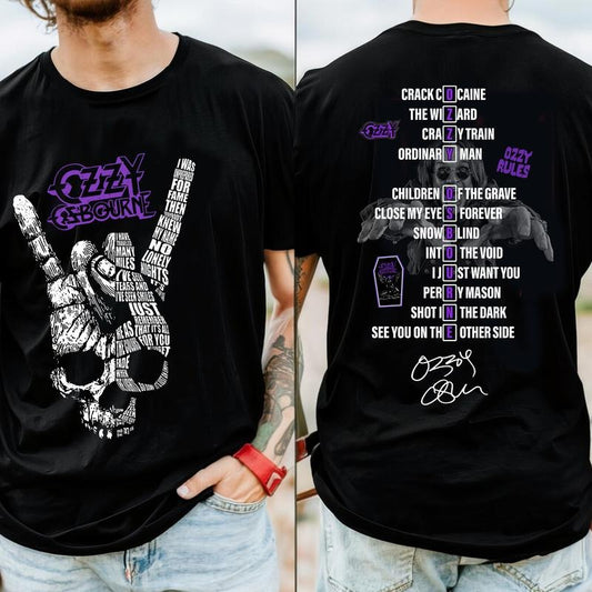 Ozzy Osbourne Signature 2025 Shirt Casual Streetwear Rock Styles For Fans