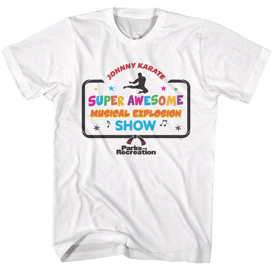 Parks And Recreation - Johnny Karate Show Logo - Officially Licensed Adult Short Sleeve T-Shirt