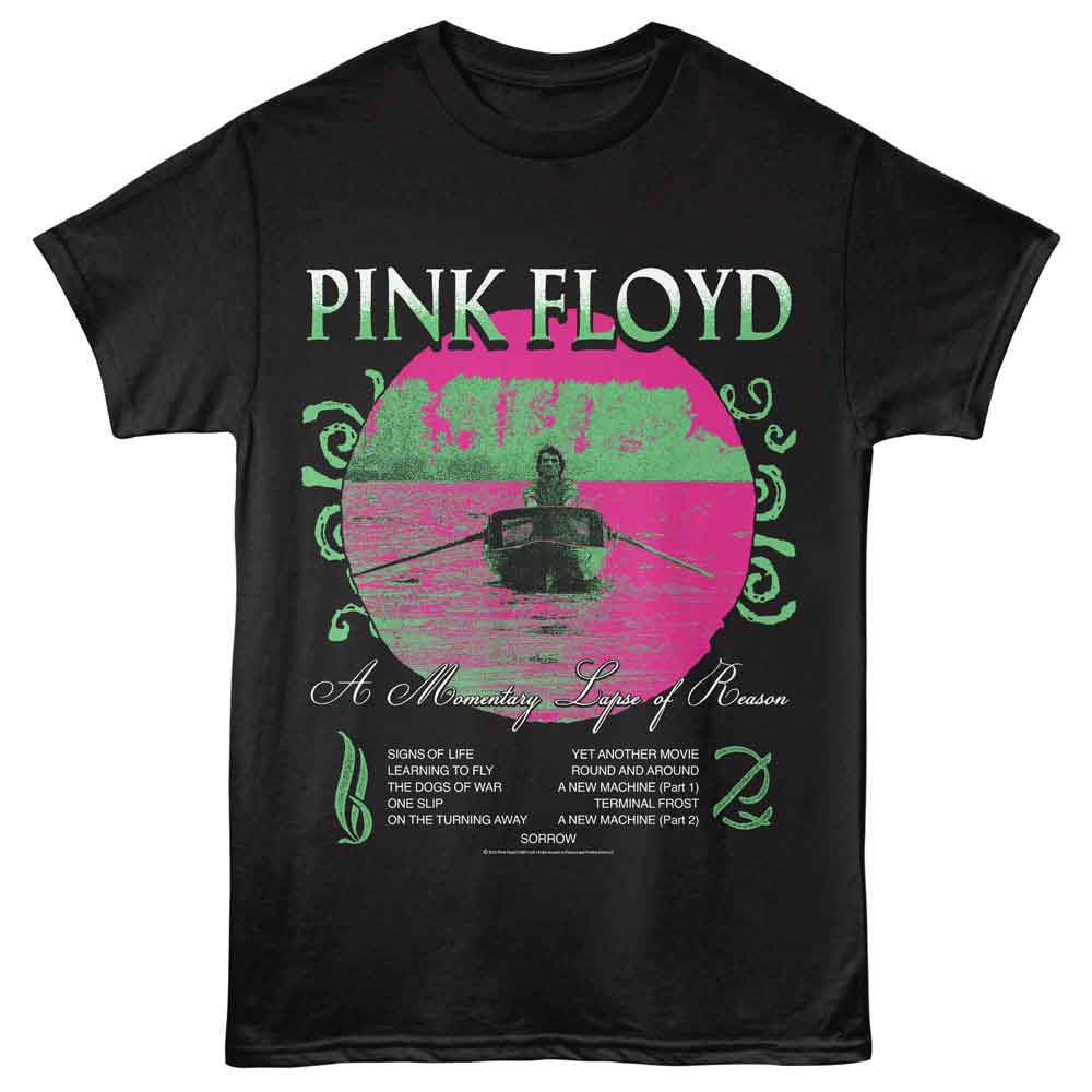 Pink Floyd - Amlor - American Classics - Front Print Black Adult Short Sleeve T-Shirt