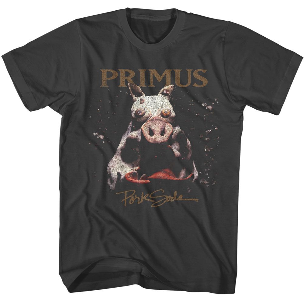 Primus - Pork Soda - American Classics - Solid Gray Adult Short Sleeve T-Shirt