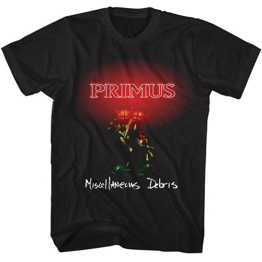 Primus - Misc Debris - American Classics - Solid Black Adult Short Sleeve T-Shirt