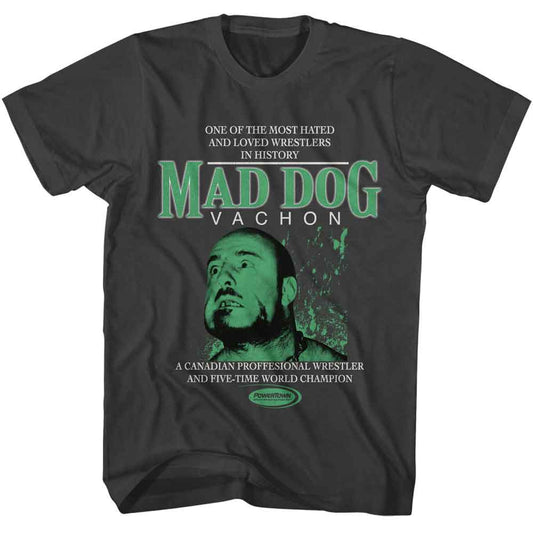 Powertown - Mad Dog Vachon - American Classics - Smoke Adult Short Sleeve T-Shirt