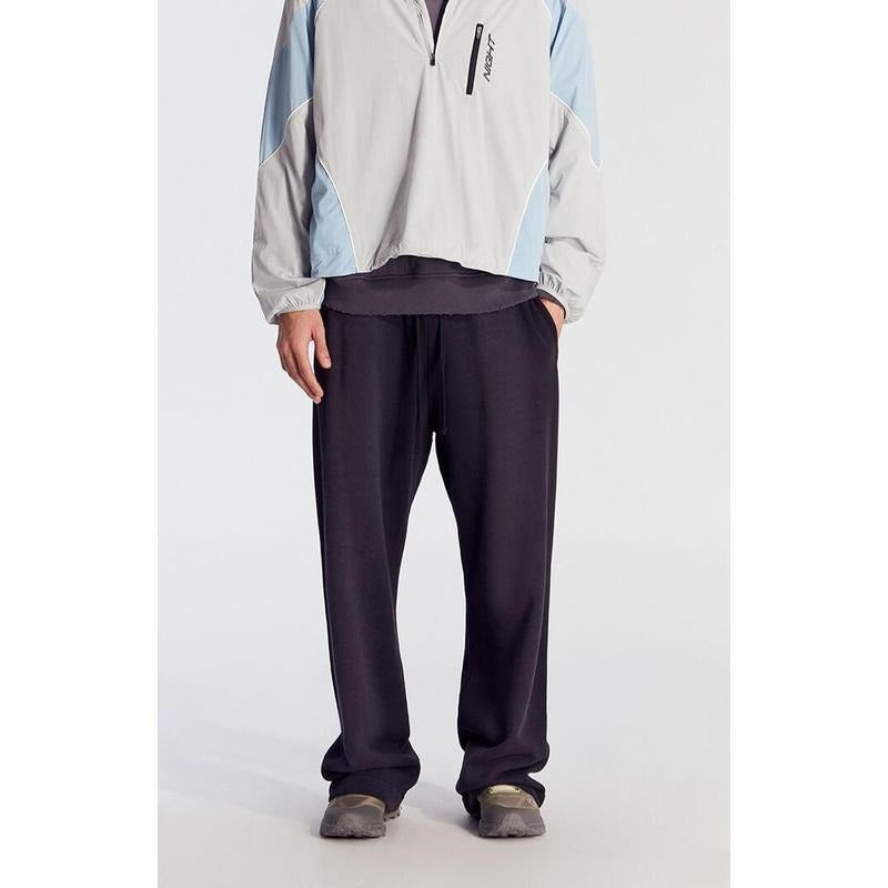 Pacsun Men's Black Washed Fleece Extreme Baggy Sweatpants