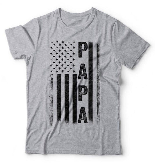 Papa T Shirt, American Flag Us Papa Shirt, Father's Day Gift Idea, Father's Day Gift Ideas For Grandpa, Grandpa Shirt, Classic Unisex T-Shirt, Gifts For Pops Grandfather, Short Sleeve Tee Shirt Man Menswear Sweatshirt, Hoodie, Comfort Colors