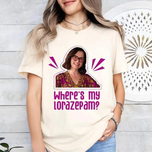 Parker Posey Where's My Lorazepam T-Shirt, Victoria Ratliff Funny Shirt, Funny White Lotus Tee, Lorazepam White Lotus Shirt