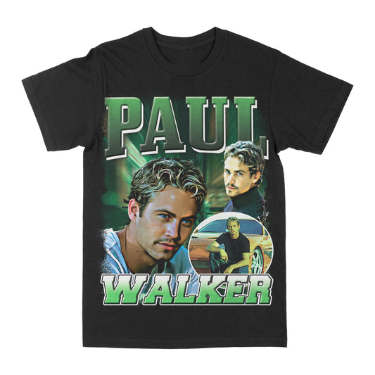 Paul Walker Green Graphic Tee Style001