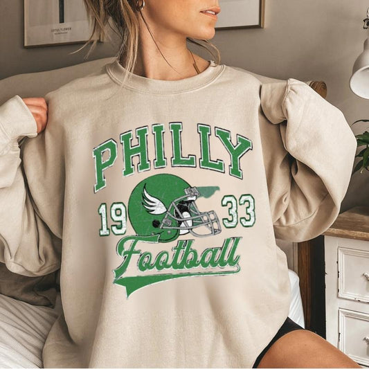 Philadelphia Football Shirt, Philadelphia Football Sweatshirt, Vintage Style Philadelphia Football Sweatshirt, Sunday Football, Vintage Tee Graphic, Vintage Sweatshirt