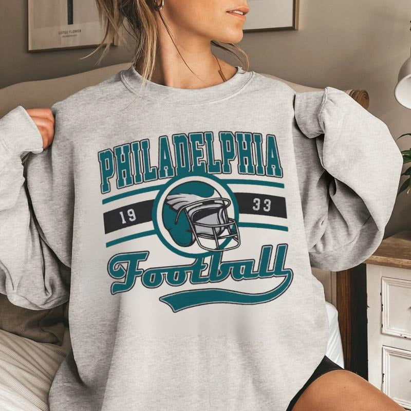Philadelphia Football Sweatshirt, Vintage Style Philadelphia Football Sweatshirt, Philadelphia Sweatshirt