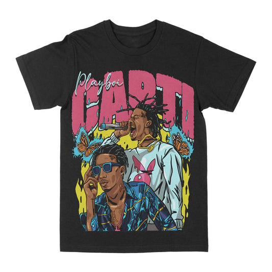 Playboi Carti "Butterflies" Graphic Tee Style001