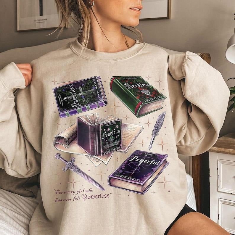 Powerless Series Lauren Roberts Sweatshirt, Kai Azer & Paedyn Gray Shirt, Fantasy Bookish Shirt, Powerful Book Shirt, Bookish Gift
