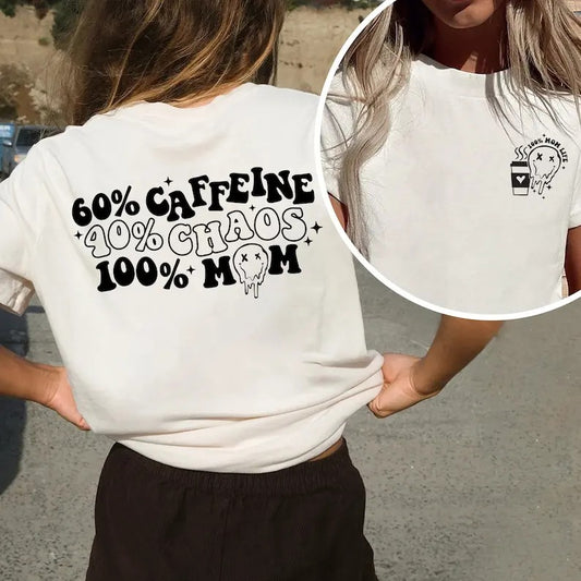 Premium  Caffeine and Chaos Mom Life Sweatshirt, Funny Mom Sweatshirt, Mothers Day Gifts, Mom Gift, Sarcastic Mom Sweatshirt, Coffee Lover Sweatshirt