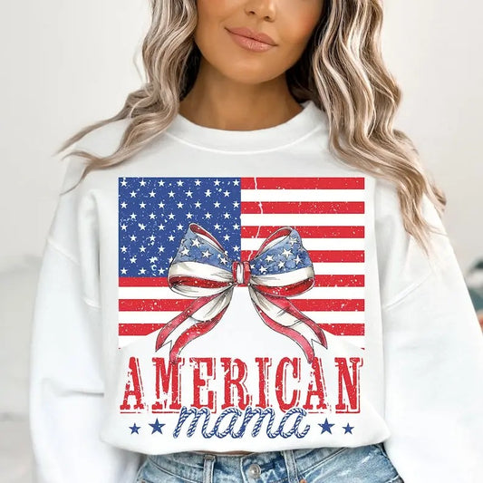 Premium  Coquette American Mama Mini, Coquette 4th Of July sweatshirt