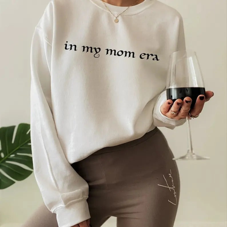 Premium  In My Mom Era Sweatshirt, Pregnancy Announcement Shirt, Funny Maternity Shirt, Expecting Mom Gift, Pregnant Mom Gift, Baby Shower Gift