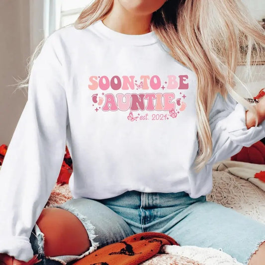 Premium  Soon To Be Auntie Shirt, Auntie Shirt, Est Auntie Shirt, Aunt Shirt, Gift for Aunts,Favorite Aunt Shirt,Aunt Gift from Niece,Cool Aunt Shirt