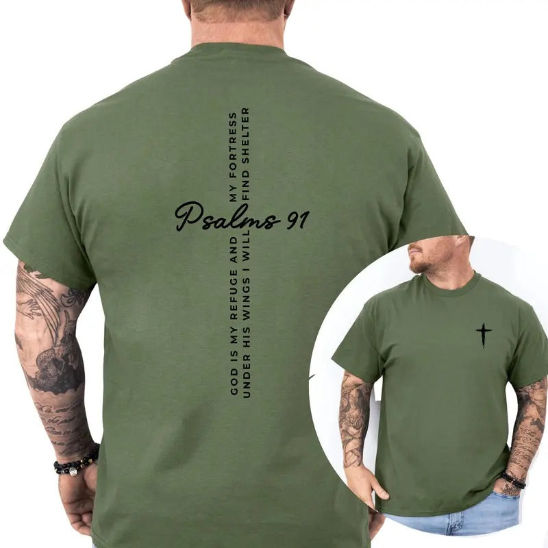 Psalms 91 Sweatshirt, Bible Verse Printed Graphic Printed Sweatshirt, Spiritual Comfy Long Sleeve Pullover, Religious Comfy Oversized Menswear, Faith Based Christ Jesus Clothing, Sweater Gift For Men, Soft Fabric Unisex Sweatshirt