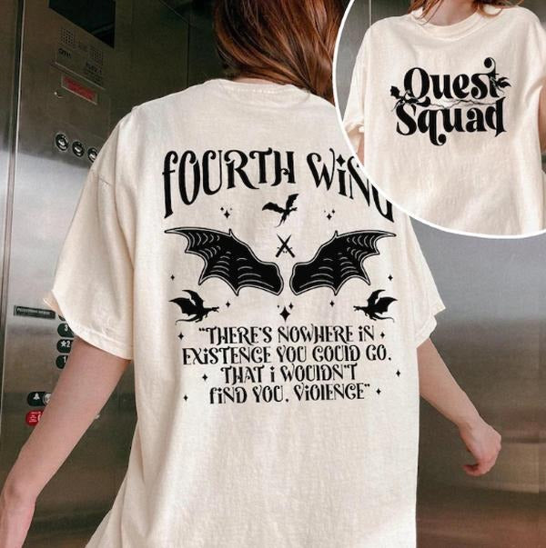 Quest Squad Onyx Storm Shirt, Onyx Storm Shirt, Fourth Wing Shirt, Basgiath War College Shirt, Dragon Rider Shirt, Book Lover Shirt