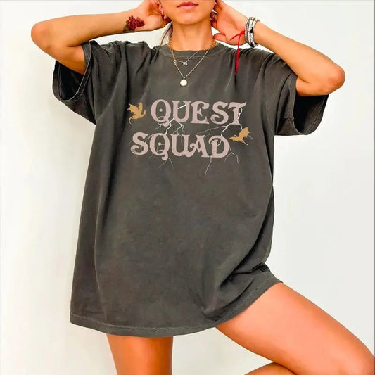 Quest Squad Sweatshirt, Fourth wing Shirt, Onyx Storm Book Inspired Hoodie, Fantasy Reader Shirt, Bookish Sweatshirt, Unisex Jersey Hoodie