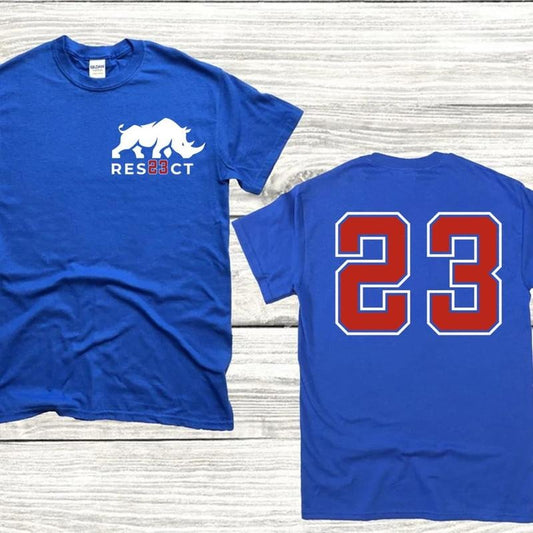 RES23CT Retro Tribute Tee, Bold Graphic Number 23 Shirt, Basketball Legend Style, Forever 23 Fanwear Gift