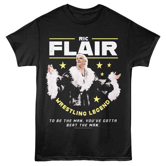 Ric Flair - To Be The Man - American Classics - Black Adult Short Sleeve T-Shirt